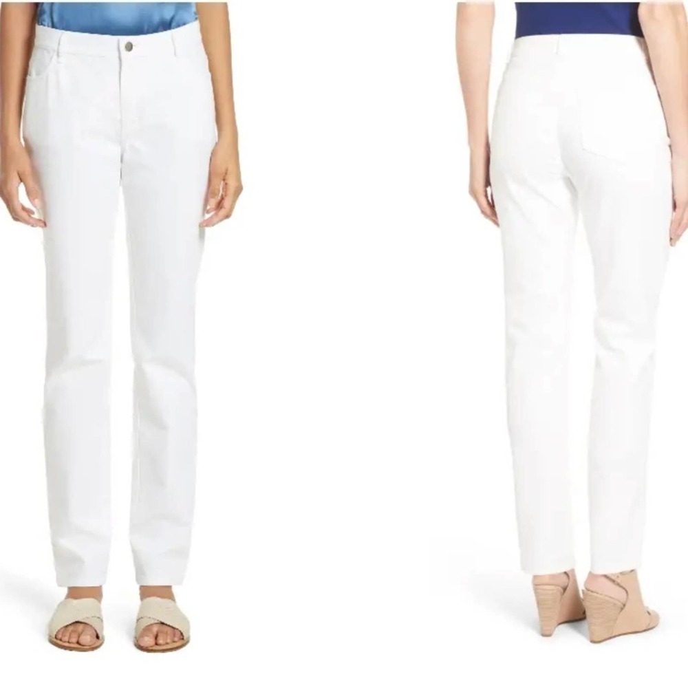 LAFAYETTE 148 NEW YORK White Curvy Fit Women's Jeans - Picture 3 of 8